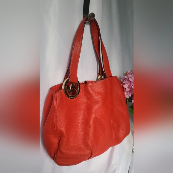 Michael Kors  Burnt Orange Purse 👜 - Picture 2 of 16